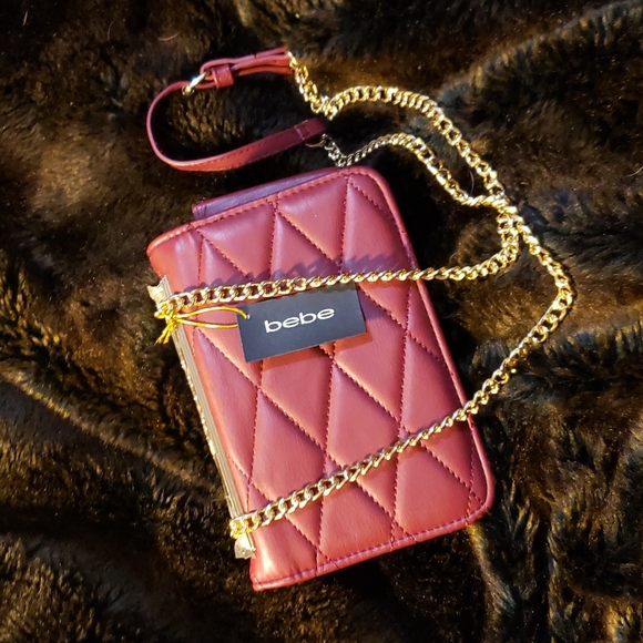 A red Bebe Satchel purse - Picture 11 of 11